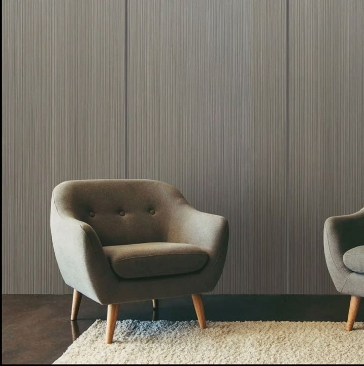 Wall panel gris en sala